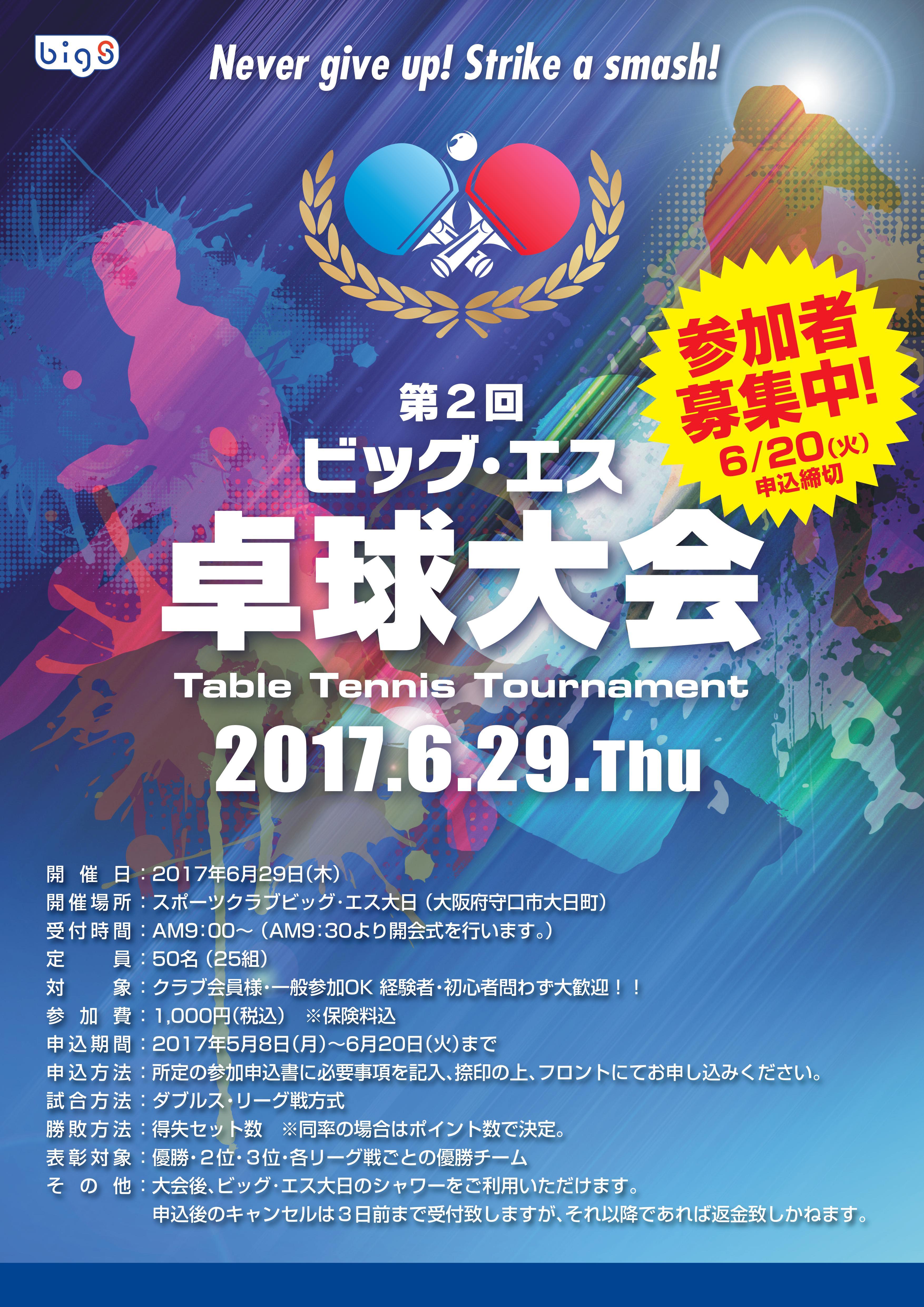 卓球大会2 姿勢 スポーツクラブ ビッグ エスくずは 卓球大会2 姿勢 スポーツクラブ ビッグ エスくずは