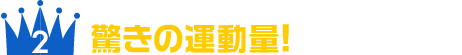 驚きの運動量