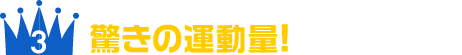 驚きの運動量