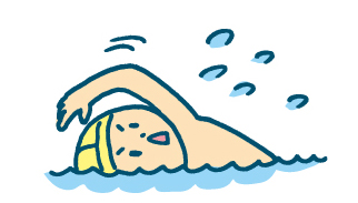 夏の短期水泳