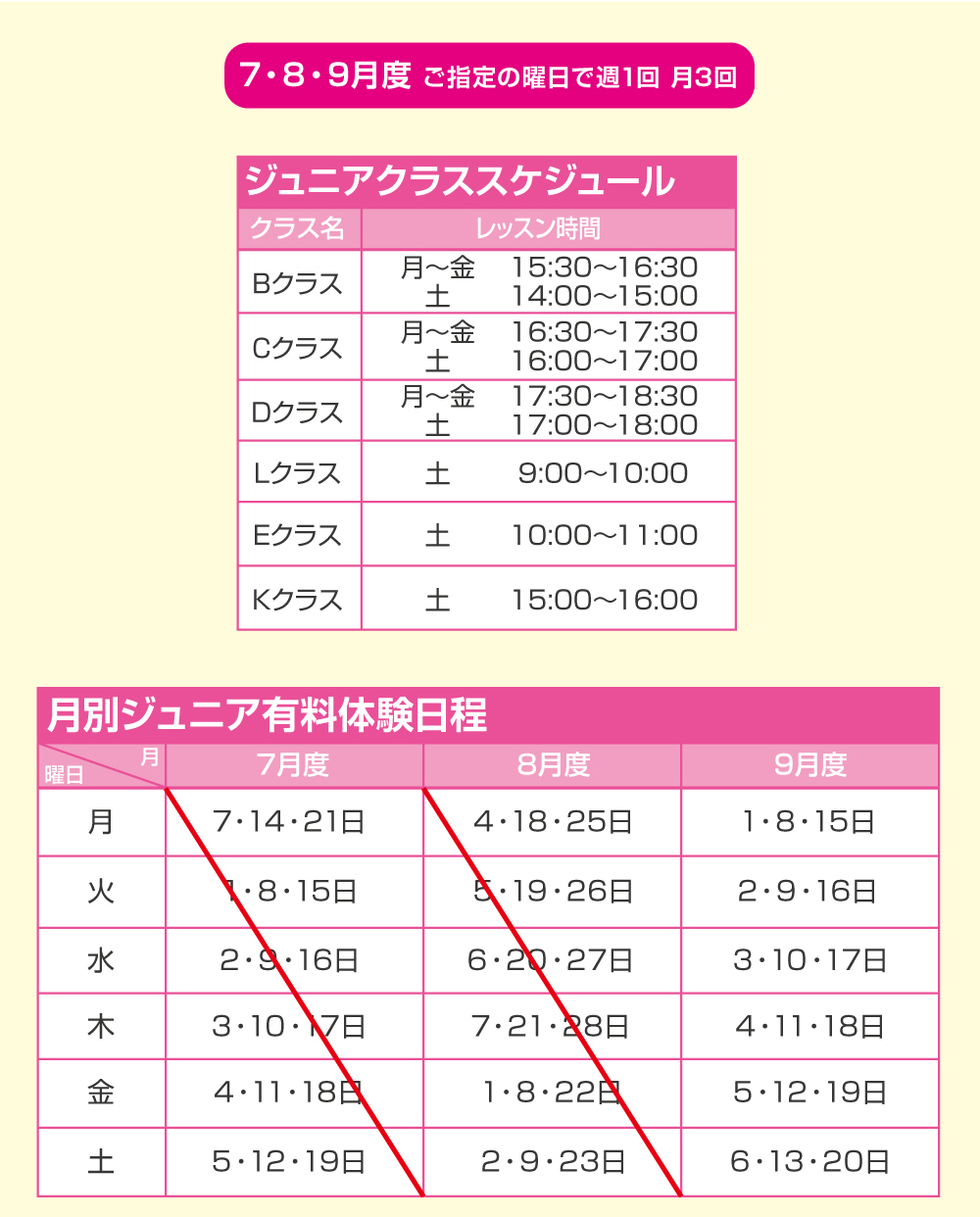 1ヶ月体験