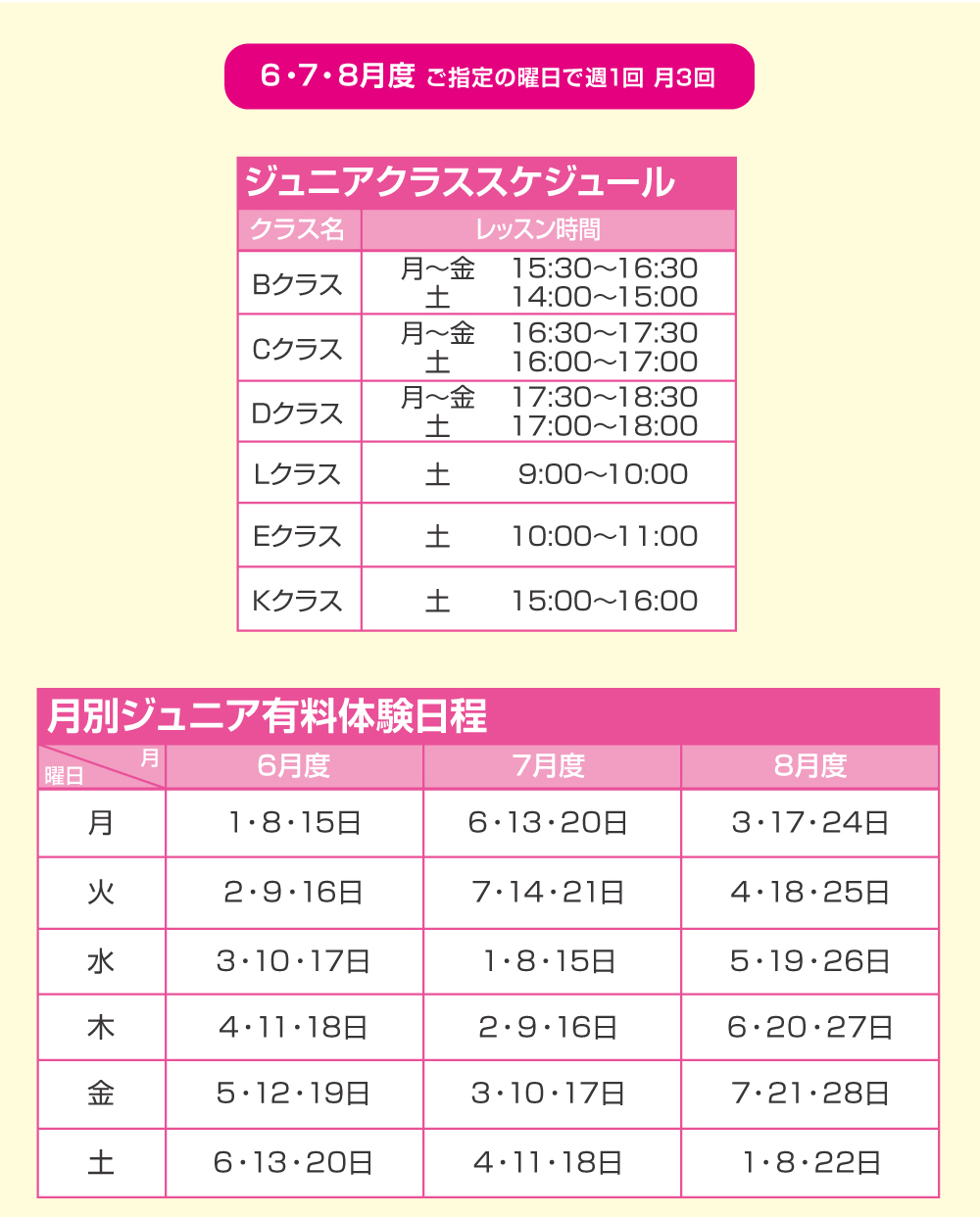 1ヶ月体験